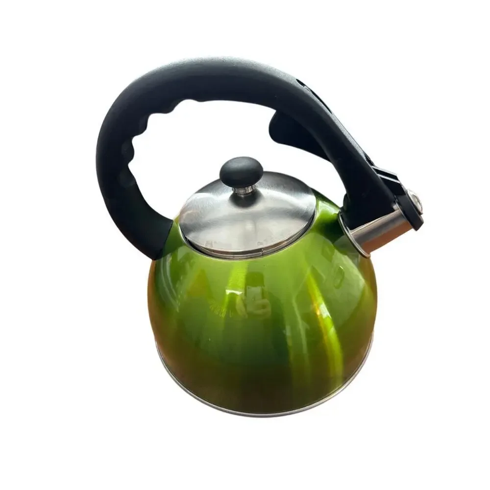 Creative Home Green Whistling Tea Kettle Stainless Steel Interior – Preowned